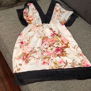 Silky kimono dress
